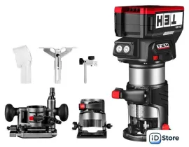 Кромочно-петельный фрезер TEH LT607-1B (с 1-им АКБ, сумка)