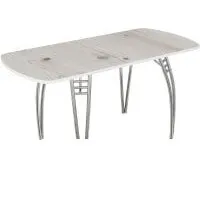 Кухонный стол ВВР Пластиковый раздвижной (бискайская сосна/подстолье паук)