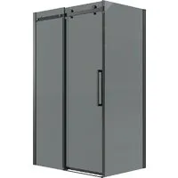 Душевой уголок Grossman Classic 120x90x195 120.K33.04.1290.21.10 (черный матовый/тонированное стекло)