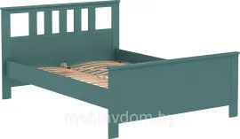 Кровать Сага двойная 140х200 темно-бирюзовый