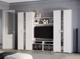 Гостиная Флоренция - Комплект 3 - Ясень белый (3м)