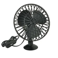 Вентилятор 5" 12V SKYWAY на присоске пластик