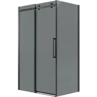 Душевой уголок Grossman Classic 120x90x195 120.K33.04.1290.21.10 (черный матовый/тонированное стекло)