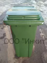 Мусорный контейнер на 120 литров, зеленый