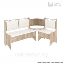 Уголок кухонный мягкий Оазис-2 108х163 (Дуб сонома/ваниль)