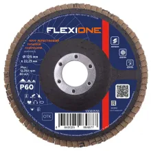 Круг лепестковый конический 125х22,2мм Р60 Flexione