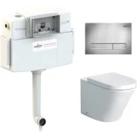 Унитаз приставной Lavinia Boho Relfix Biore Set 4 в 1 77060230 (хром пластик)