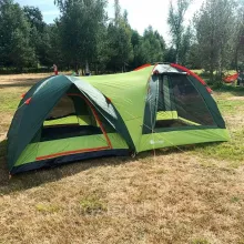 Четырехместная палатка MirCamping 450х240х175 см 2 в 1 с тамбуром-шатром