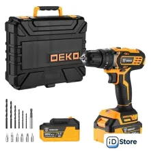 Ударная дрель-шуруповерт Deko DKCD20 Impact 063-4420 (с 2-мя АКБ, кейс)
