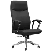 Офисное кресло SitUp BLACK chrome (экокожа BLACK)