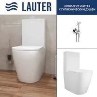 Унитаз напольный Lauter Vortex 2110012VF гигиенический душ Tera 21GN9011CH