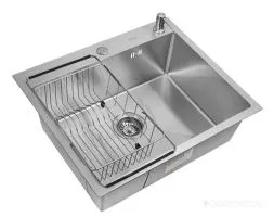 Кухонная мойка ARFEKA ECO AR мойка 600500, коландер F, дозатор SATIN
