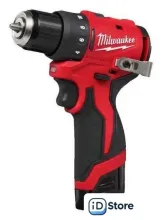 Дрель-шуруповерт Milwaukee M12 BLDDRC-202C 4933499686 (с 2-мя АКБ, кейс)