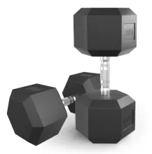Гантели гексагональные обрезиненные UNIX Fit (45 кг, 2 шт)