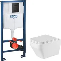 Унитаз подвесной Grossman GR-4410SQ GROHE Solido 38811KF0 (с кнопкой)