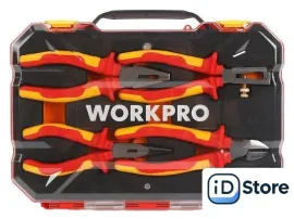 Набор пассатижей Workpro WP204703 (4 предмета)