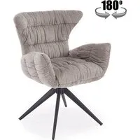 Стул с подлокотниками Halmar K595 (серый/черный)