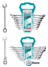 Набор ключей Total THT103RK166 (16 предметов)