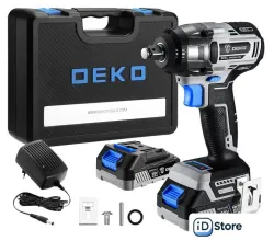 Гайковерт Deko DKIS20 063-4033 (с 2-мя АКБ, кейс)