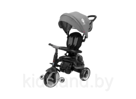 Детский трехколесный складной велосипед QPlay Rito Plus (серый)