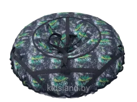 Тюбинг (ватрушка, надувные санки),диаметр 90 см, "Delta зеленый"