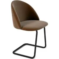 Стул Sheffilton SHT-ST35/S45-1 (кофейный ликер/черный муар)