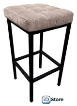 Табурет Древпром Камелот ДП2-07 (черный матовый/Bengal бежевый)