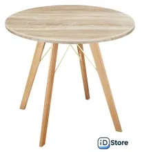 Кухонный стол Sheffilton SHT-TU9/80 МДФ (прозрачный лак/дуб сонома светлый)