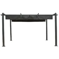 Навес садовый Garden Story Пергола Оливия GS067 (черный)