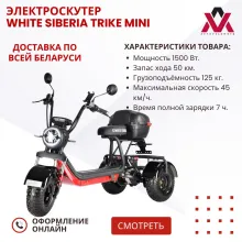 Электроскутер WHITE SIBERIA TRIKE MINI