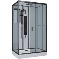 Душевая кабина Niagara NG-6912-01GQR BLACK 120x80x210 (тонированное стекло)