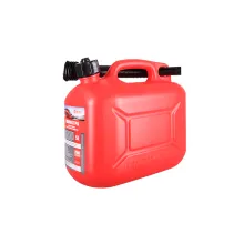 Канистра 5л Красная для топлива в комплекте с крышкой и лейкой 3ton PROFI