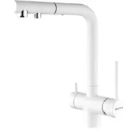Смеситель Paulmark Serpentine SE213222-431 (белый матовый)