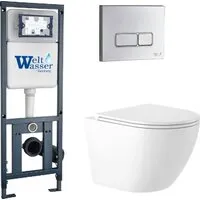 Унитаз подвесной Saniteco KW-9003W Rimles WeltWasser Marberg 410 Marberg 410 SE CR