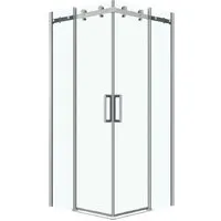 Душевой уголок Grossman Classic 100x100x195 300.K33.04.1010.10.00 (хром/прозрачное стекло)
