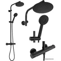 Душевая система Rea Bliss Black REA-P8804