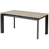 Кухонный стол M-City Cremona 180 KL-61 DECDF501TKL61BLK180 (бежевый мрамор/черный)