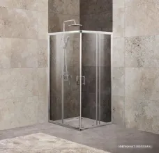 Душевой уголок BelBagno UNIQUE-A-2-85/100-C-Cr (прозрачное стекло)