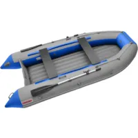 Надувная лодка Roger Boat Zefir 3500 LT (малокилевой, серый/синий комби)