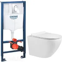 Унитаз подвесной Grado GD-W203T GROHE Rapid SL 39504000 (с кнопкой смыва)