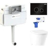 Унитаз приставной Lavinia Boho Relfix Biore 5 в 1 87060240 (черное стекло)