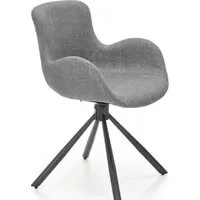 Стул с подлокотниками Halmar K475 (серый/черный)