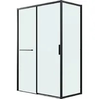 Душевой уголок Grossman Style 110x70x195 120.K33.05.1170.21.00 (черный матовый/прозрачное стекло)