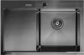 Кухонная мойка ARFEKA AF 780505 R Black PVD Nano
