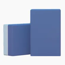 Блок для йоги и фитнеса UNIX Fit 1 шт (голубой, 2 оттенка)