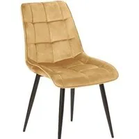 Стул Signal Chic Velvet Bluvel 68 (карри/черный)