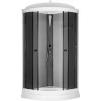 Душевая кабина Saniteco SNT-92 90х90 (серый/тонированное стекло)