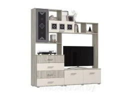 Гостиная Белла ЦС - Дуб Крафт серый/Кашемир (2м)