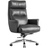 Офисное кресло SitUp Port black Chrome (экокожа)