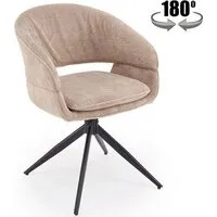 Стул с подлокотниками Halmar K602 (капучино/черный)